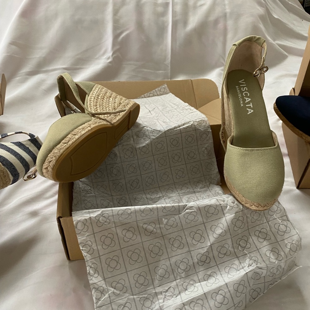 Estartit Canvas Espadrille Wedges